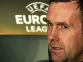 Celtics head coach Ronny Diela looks on before the UEFA Europa League football match between Fenerbahce and Celtic at Fenerbahce Sukru Saracoglu stadium in Istanbul on December 10, 2015