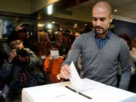 Guardiola made sure to visit imprisoned leaders of the Catalan independence movement. AFP