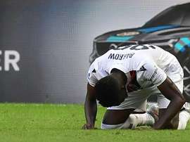Musa Barrow gave Bologna victory at Inter Milan. AFP