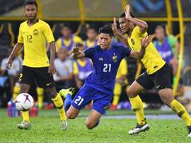The game ended 0-0 between Thailand and Malaysia. AFP