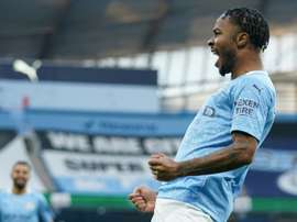 Sterling ended his goalscoring drought as Man City beat Fulham. AFP