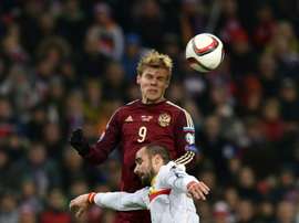 Kokorin to lead Russia for Argentina, Spain tests. AFP