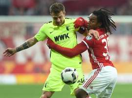 Seis meses depois, Renato Sanches no onze do Bayern para a Bundesliga. AFP