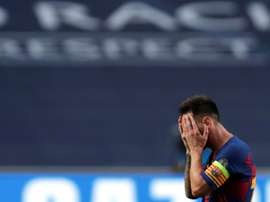 Desde a temporada 2007-08, o Barcelona não ficava sem conquistar títulos. AFP