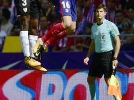 Surgeon Cesar Novel swaps scalpel for flag in La Liga on Saturday. AFP