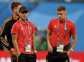 Thorgan would not like to play club football with his brother. AFP