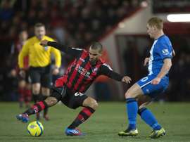 Sunderland's striker Lewis Grabban scored twice against Norwich. AFP