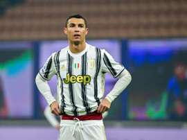 CR7 e sua atuação contra os gigantes da Itália. AFP