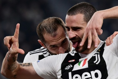 Bonucci a prévenu Morata. AFP
