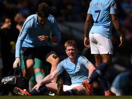 Kevin de Bruyne has no sympathy for Liverpool despite their superb season. AFP