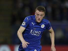 Vardy in Champions League action for Leicester. AFP