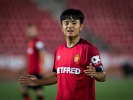 Takefusa Kubo was on loan at Mallorca last season. AFP