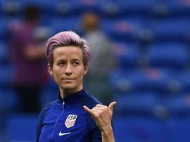 Megan Rapinoe has defended her comments on Donald Trump. AFP