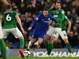 L'avenir d'Eden Hazard toujours dans l'air. AFP