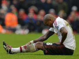 Ashley Young no jugará más esta temporada. AFP/Archivo