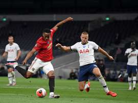 Eric Dier (R) wants double his current salary. AFP
