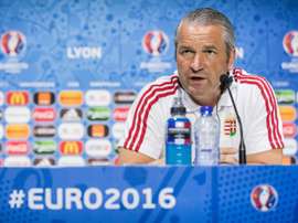 Hungary head coach Bernd Storck attends a press conference in France, on June 21, 2016. BeSoccer