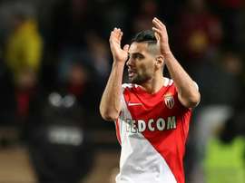 Monaco's Falcao applauds as he leaves the pitch. Goal