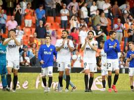 Valencia's win over Alaves put them in position to snatch the final Champions League spot. AFP