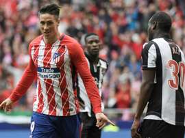 Torres scored Atletico's third goal of the match. AFP