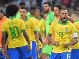 Dani Alves has more trophies than any other player. AFP