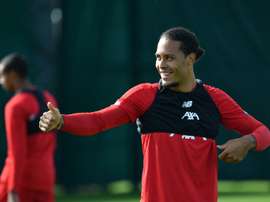 Van Dijk is in the running for The Best Player award. AFP