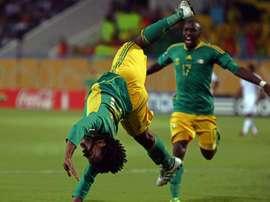 South African forward Kermit Erasmus, pictured on October 6, 2009, will join Rennes