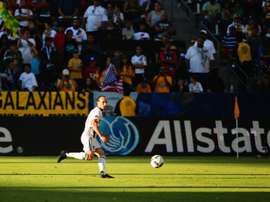 Landon Donovan #26 of the Los Angeles Galaxy chases a ball during his return from retirement against the Orlando City FC at StubHub Center on September 11, 2016 in Carson, California