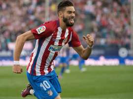 Carrasco s'entraîne déjà avec l'Atlético... et pourrait jouer le derby. AFP