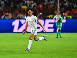 Baghdad Bounedjah's second-minute goal gave Algeria their second Africa Cup of Nations title. AFP