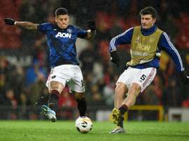 Marcos Rojo pede ao United para continuar na Argentina. AFP