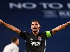 Houssem Aouar is one of those who could leave Lyon this week. AFP