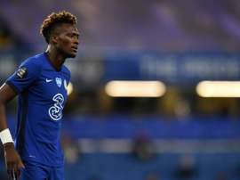 Tammy Abraham has yet to sign a new contract at Chelsea. AFP
