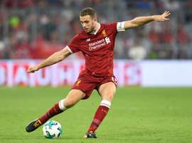 Henderson está satisfeito com o time do Liverpool. AFP