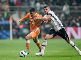 Pepe abrió el marcador en la visita del Karabukspor al campo del Besiktas. AFP/Archivo