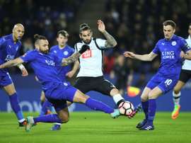 Bradley Johnson in action against Leicester City. AFP