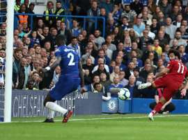Salah struggled against a strong Chelsea side. AFP