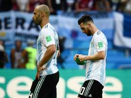 Mascherano não descarta Messi no Campeonato Argentino. AFP