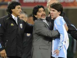 Maradona spoke about Napoli-Barcelona. AFP