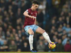 Declan Rice plait à Solskjaer. AFP