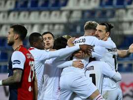 Evergreen AC Milan forward Zlatan Ibrahimovic has scored five braces in eight game this season. AFP