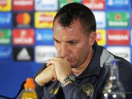 Brendan Rogers has urged his Celtic side to be less profligate in front of goal. AFP
