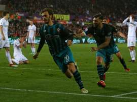 O Southampton bateu o Swansea por 0-1. AFP