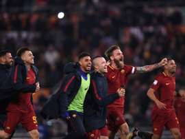 Roma edged to a 2-1 win over city rivals Lazio on Saturday. AFP
