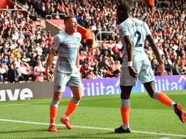 Barkley got his first Chelsea goal. AFP