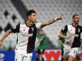 Cristiano Ronaldo got two in Juventus' draw with Atalanta. AFP