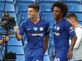 Christian Pulisic and Willian scored in Chelsea's win over Man City. AFP