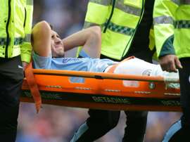 Laporte injury casts shadow over City's crushing victory. AFP