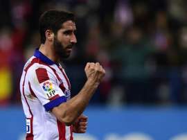 Spanish international Raul Garcia, pictured on January 28, 2015, is set to join Athletic Bilbao from Atletico Madrid after both clubs confirmed they had agreed a transfer fee