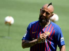 Vidal a souhaité calmer les supporteurs 'blaugrana'. AFP